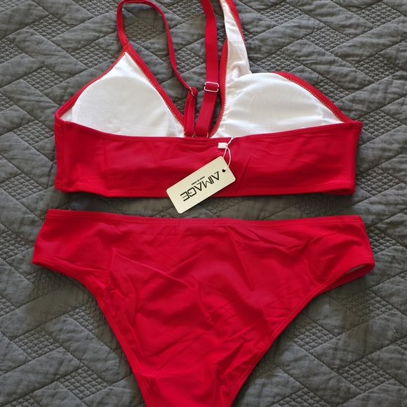 Bikini Red Large New With Tags - Picture 3 of 7